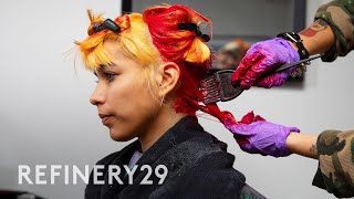 My Gender Neutral Punk Hair Transformation  Hair Me Out  Refinery29 [upl. by Aliuqat]