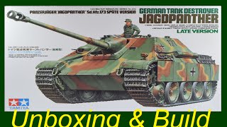 Tamiya 135 Jagdpanther  Unboxing amp Build [upl. by Neysa437]