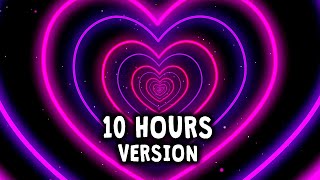 Neon Lights Love Heart Tunnel Particles Background 10 hours  HD Vj loop Disco Pink and Purple [upl. by Giacobo]