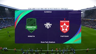 KS Egnatia vs FK Partizani 10042023 Kategoria Superiore PES 2021 [upl. by Ellezig]