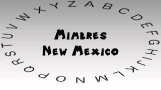 How to Say or Pronounce USA Cities — Mimbres New Mexico [upl. by Purse]