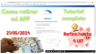 COMO SOLICITAR MI AFP RETIRO DE AFP 2024 PASO A PASO AFP INTEGRA SEGURA [upl. by Eelarat]