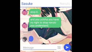 🍊Yandere Sasuke SasuNaru Texting Story🍊 ep 8 [upl. by Htbazile]