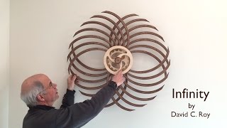 Winding the Infinity Kinetic Sculpture by David C Roy [upl. by Aia]