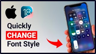 How to Change Font Style on iPhone  iOS 18 [upl. by Swanson728]