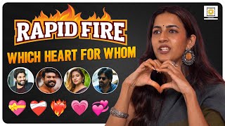 Which Heart for Whom With Niharika  Rapidfire  Allu Arjun Ram Charan Pawan Kalyan Sushmita [upl. by Nomyt936]