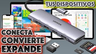 6 en 1⚡Hub USBC aprovéchalo al 100 Adaptador de USB para McBook 💻 Pc Ipad y más [upl. by Kurys220]