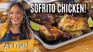 Air Fryer Sofrito Chicken Recipe  Chef Zee Cooks [upl. by Ramoh498]