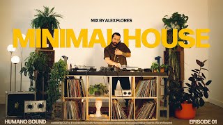 Minimal House Groove Deep House Mix  Vinyl Studio Session with Alex Flores [upl. by Aihsenal375]