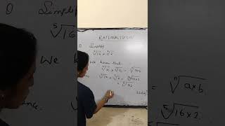 Rationalization  Simplify  Class 9 class9 ncert short shorts viral trending education [upl. by Sivram]