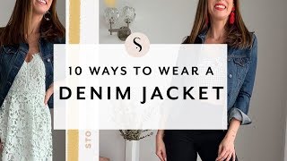 10 Ways to Wear a Jean Jacket I Sydne Summer [upl. by Renell627]