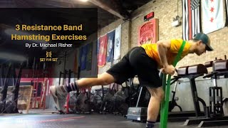 3 Resistance Band Hamstring Exercises [upl. by Atsuj]