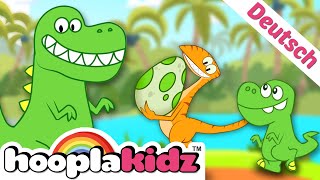 Dinosaurier lied  Kinderreime Und Kinderlieder  Tierisches Lied  HooplaKidz Deutsch [upl. by Ecaroh]