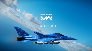 MODERN WARSHIP  PSF01 New strike fighter online Match gameplay 🔥 ace combat modernwarships [upl. by Alica573]