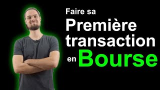 Comment faire sa première transaction en bourse🤑 [upl. by Aneroc518]