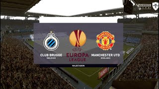 Club Brugge KV vs Manchester United UEFA Europa League 201920  Round of 32  FIFA 20 [upl. by Nylirret]