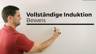 Beweis durch vollständige Induktion Prinzip der vollst Induk mit Beispiel  Mathe by Daniel Jung [upl. by Ailemrac328]