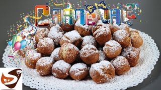 Castagnole di carnevale morbide e friabile  Dolci di carnevale Zeppole o Tortelli milanesi [upl. by Trainor]