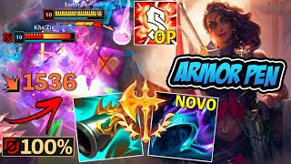 SAMIRA BUILD LETALIDADE COM 100 DE PENETRAÇÃO DE ARMADURA  LEAGUE OF LEGENDS [upl. by Nonnairb]