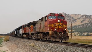 Eastbound Empty Coal  BNSF Fakebonnet amp MRL Motors  Winston Hill  832024 [upl. by Miah]