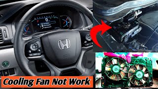 What causes a cooling fan not to work🤔  Where is the relay for cooling fan Honda Pilot 2016 [upl. by Sanfo27]