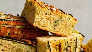 Zucchini Cheese Muffin Slab  GREAT big batch recipe [upl. by Hephzipah]