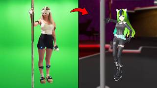 i put her in vrchat for the first time with full body tracking [upl. by Esnahc58]