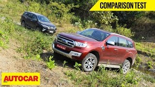 Toyota Fortuner VS Ford Endeavour  Comparison Test  Autocar India [upl. by Allesiram]