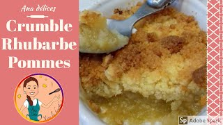 Recette du crumble Rhubarbe pommes UN DESSERT DE SAISON [upl. by Dotti419]