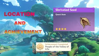 Shriveled SeedLocation and AchievementGenshin [upl. by Juanne605]