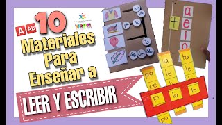 10 MATERIALES para Lectoescritura Enseñar a LEER y ESCRIBIR a un NIÑO  método para Leer y Escribir [upl. by Blaze435]