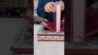 Quran Pak with Metal Rehal Box islam kutubkhanaimdadulgurba love religion holyquran quran [upl. by Mlehliw]