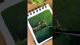 Gouache painting for beginners shubhart art drawing painting shorts acrylicpainting [upl. by Aenad587]