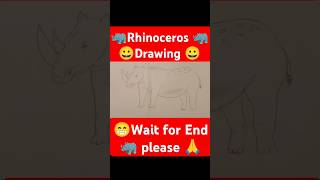 😀Rhinoceros 🦏 wait for End 🙏shortsfeed trending viralvideo shorts youtubeshorts trendingshorts [upl. by Lesoj]