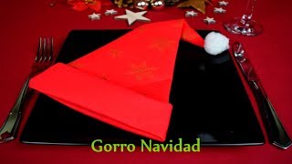 Plegado Servilletas – Gorro de Navidad – Karme Nature [upl. by Surovy404]