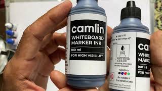 camlin whiteboard marker ink 100ml  price  Hindi  Review [upl. by Leind]