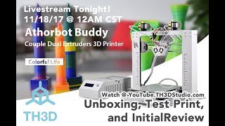 Athorbot Buddy Couple 3D Printer Review  TH3DStudiocom [upl. by Legra243]