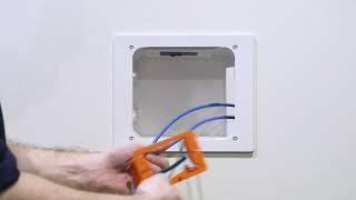 Installing a Leviton Recessed Entertainment Box [upl. by Elyrpa227]