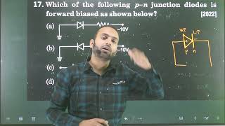 Q17 Semiconductor Electronics  Which of the following pn junction diode is forward biased as show [upl. by Freudberg]