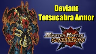 Monster Hunter Generations Drilltusk Tetsucabra Armor Overview [upl. by Rehpoitsirhc]