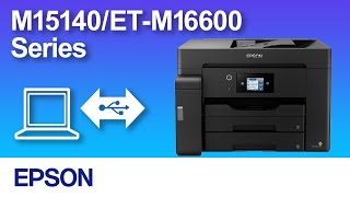 How to Connect a Printer and a Personal Computer Using USB Cable M15140ETM16600 Series NPD6583 [upl. by Anez]