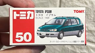 開封TOMICA No50 Toyota Ipsum（1997發行2003絕版） トミカ No 50 トヨタイプサム [upl. by Nicolle]