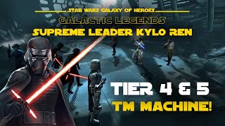 Tier 4 amp 5  Supreme Leader Kylo Ren Galactic Legend Event  SWGOH [upl. by Thane]