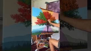 ✨Natural tree art 2 ✨ painting 😊❤️‍🩹  shorts art painting [upl. by Nosemaj]