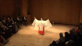 Kagura Shinto Temple Dance from Early Japan with Miho Takayasu Japan March 18th 2013 [upl. by Acul]