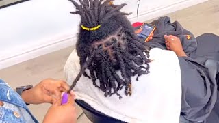 INTERLOCKING FOR 4c HAIR  HOW TO INTERLOCK [upl. by Atinihs]