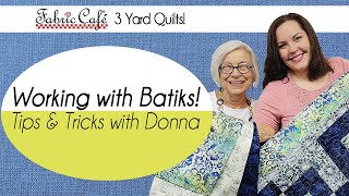 A Guide to Coordinating Batiks  3 Yard Quilts [upl. by Eseuqcaj]