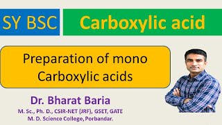 Preparation of carboxylic acids or Synthesis of carboxylic acids [upl. by Ayimat462]