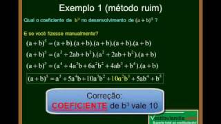 Matemática  Aula 29  Binômio de Newton  Parte 5 [upl. by Matti]