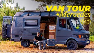 VAN TOUR  Mon fourgon aménagé amp cozy poêle salle de bain 🚌 ✨ [upl. by Oaht]